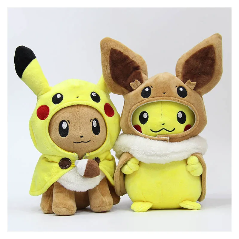 30cm Cartoon Anime Pokemon Cosplay Pikachu Eevee Cape Shawl Toy Kawaii Animals Soft Doll Children Birthday Gift
30cm Cartoon Anime Pokemon Cosplay Pikachu Eevee Cape Shawl Toy Kawaii Animals Soft Doll Children Birthday Gift