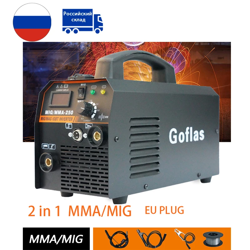 Mig Welder Semi-Automatic 220V Non Gas Welding Machine 2 in 1 Inverter MMA/MIG EU plug Digital for Home Beginner Lightweight
Mig Welder Semi-Automatic 220V Non Gas Welding Machine 2 in 1 Inverter MMA/MIG EU plug Digital for Home Beginner Lightweight