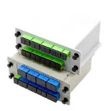5pcs PLC1×16 Optic Fiber Splitter Plug-in Type FTTH Box Network Distributor Carrier Grade Wholesale Free Shipping Brazil