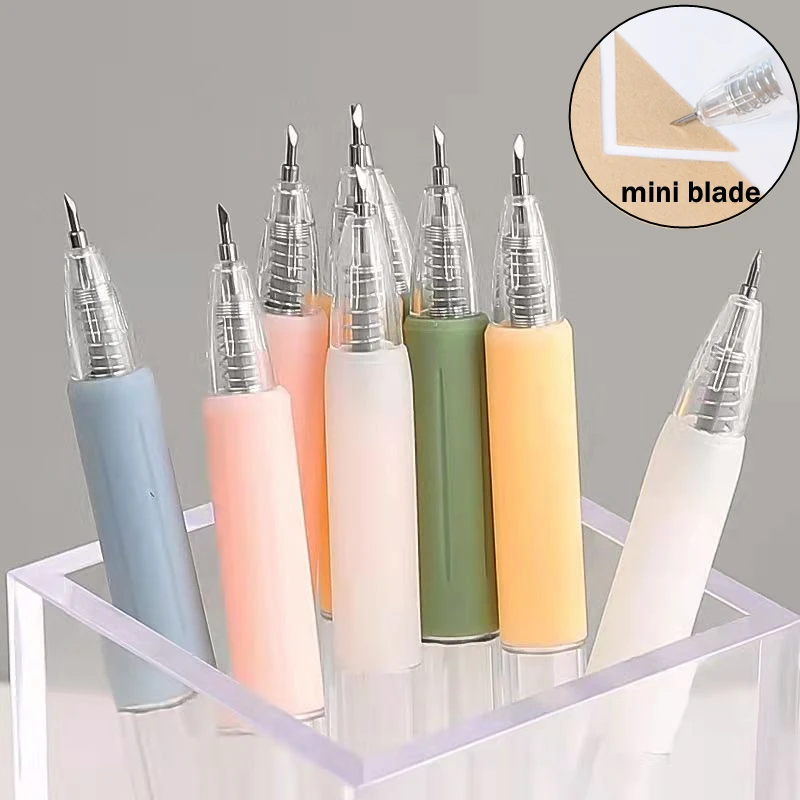 Pen Type Press Utility Knife Simple Student DIY Tools Manual Paper Cutting Carving Scrapbooking Album Diary Paper Cut Knife
Pen Type Press Utility Knife Simple Student DIY Tools Manual Paper Cutting Carving Scrapbooking Album Diary Paper Cut Knife