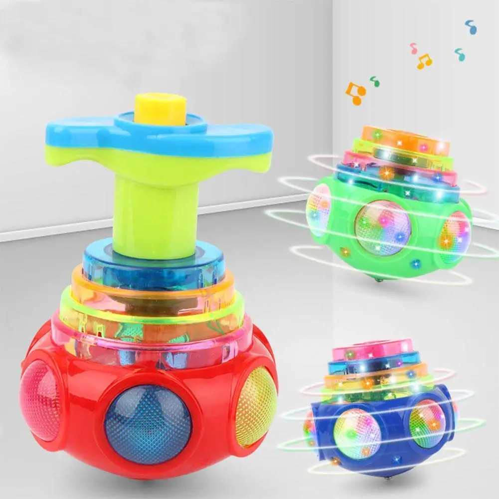 Electric Gyroscope Color Flash LED Light Toy Music Gyro Peg-Top Spinner Classic Toys Hot Sell Kids Toy
Electric Gyroscope Color Flash LED Light Toy Music Gyro Peg-Top Spinner Classic Toys Hot Sell Kids Toy
