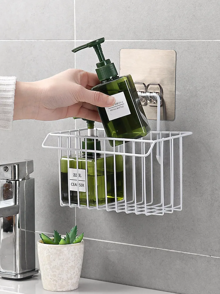 Rag Drain Rack Household Sink Hanging Basket Detergent Sponge Storage Rack Free Punching Sundries Kitchen Storage Organizer 
Rag Drain Rack Household Sink Hanging Basket Detergent Sponge Storage Rack Free Punching Sundries Kitchen Storage Organizer