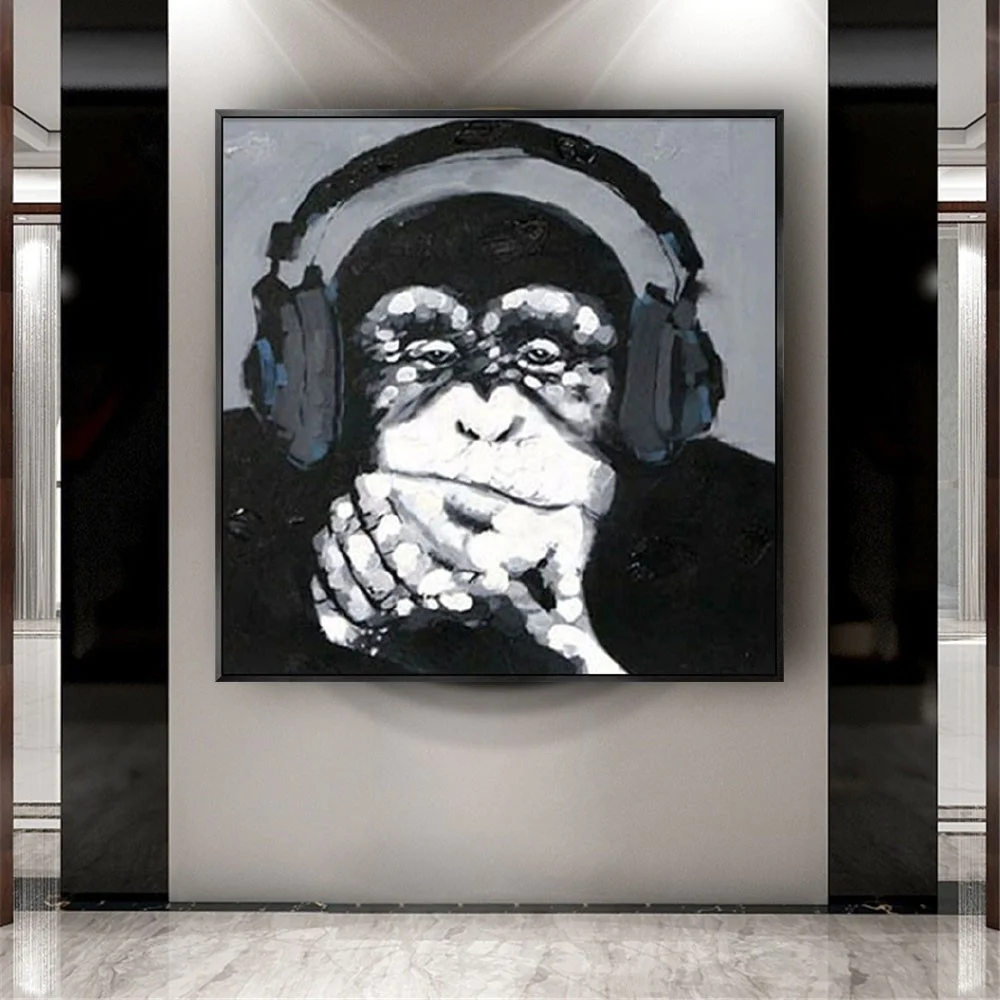 Pop Animal Art Monkeys Canvas Painting on The Wall Art fashion oil painting Wall Picture for Living Room Home Wall Cuadros Decor
Pop Animal Art Monkeys Canvas Painting on The Wall Art fashion oil painting Wall Picture for Living Room Home Wall Cuadros Decor