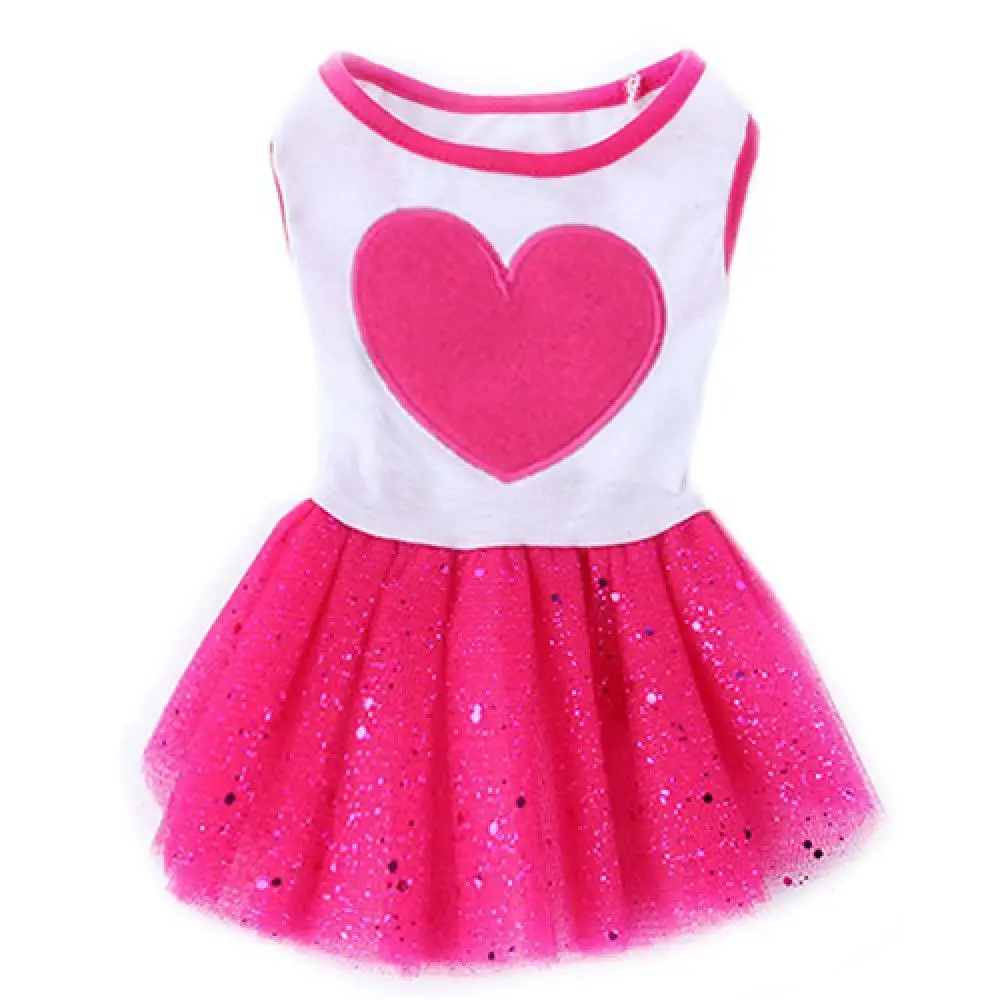 Pet Dog Love Heart Sequins Gauze Dress Skirt Puppy Rose Red Clothes Breathable Dog Dresses Pet Supplies
Pet Dog Love Heart Sequins Gauze Dress Skirt Puppy Rose Red Clothes Breathable Dog Dresses Pet Supplies