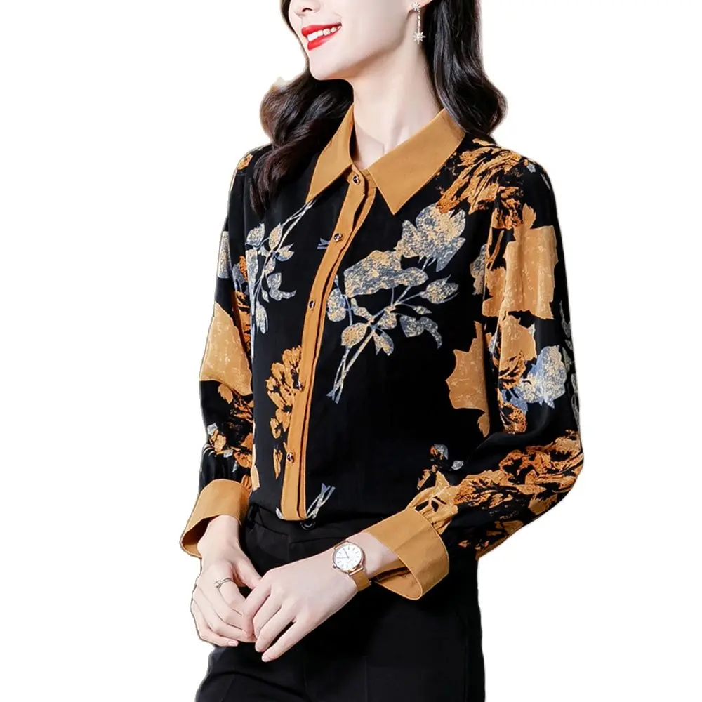 Vintage Women's Shirts Long Sleeve Printed Satin Blouses Woman Autumn Winter Casual Basic Women Tops Blusas Mujer De Moda 2022
Vintage Women's Shirts Long Sleeve Printed Satin Blouses Woman Autumn Winter Casual Basic Women Tops Blusas Mujer De Moda 2022