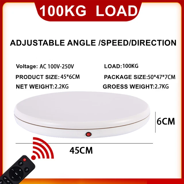 Электрический поворотный стол 45 см
Электрический поворотный стол 45 см