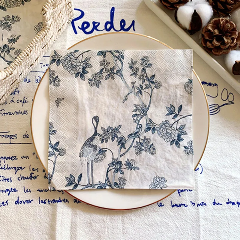 20Pcs/Bag Vintage Birds Flowers Decoupage Paper Napkins Paper Tissues for Party Tableware Wedding Festival Xmas Supplies 14
20Pcs/Bag Vintage Birds Flowers Decoupage Paper Napkins Paper Tissues for Party Tableware Wedding Festival Xmas Supplies 14