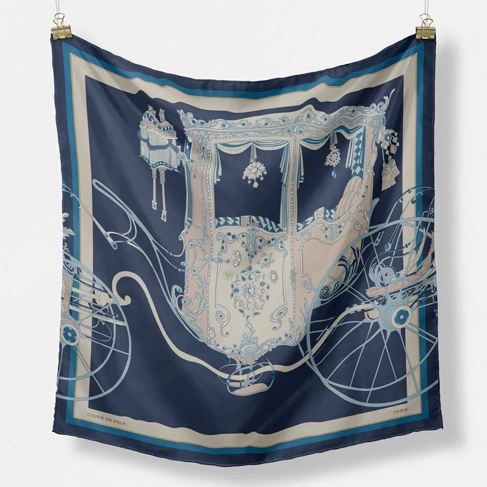Twill Silk Scarf Woman Bandana Small Hijab Foulards Tie Headband Neckerchief 53CM Brand Design Carrige Print Square Scarves
Twill Silk Scarf Woman Bandana Small Hijab Foulards Tie Headband Neckerchief 53CM Brand Design Carrige Print Square Scarves