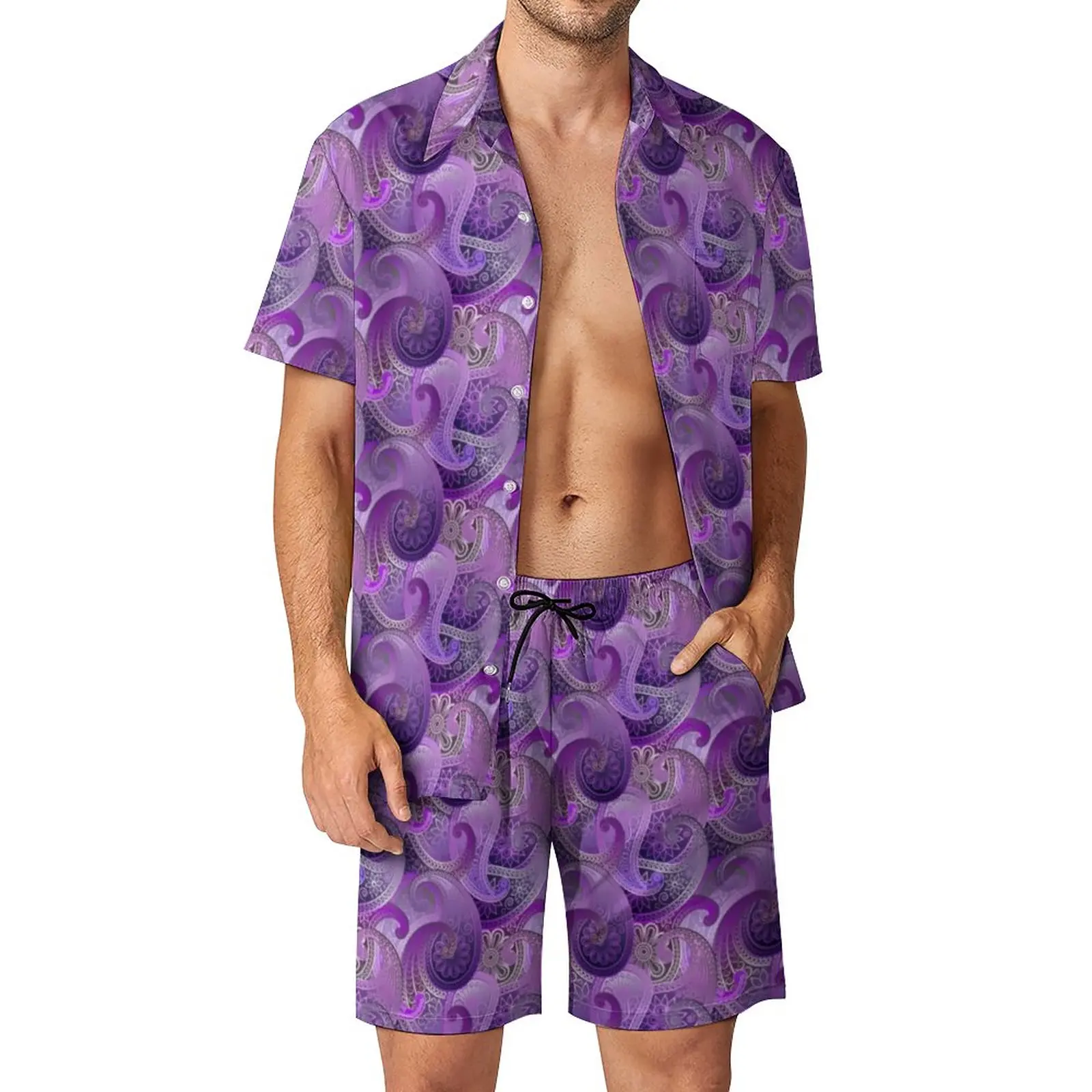 Purple Paisley Men Sets Trendy Floral Print Casual Shirt Set Trendy Beach Shorts Summer Graphic Suit 2 piece Clothing Plus Size
Purple Paisley Men Sets Trendy Floral Print Casual Shirt Set Trendy Beach Shorts Summer Graphic Suit 2 piece Clothing Plus Size