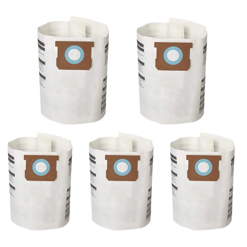 5 Pack Replacement Wet/Dry Vacuum Bags Dust Bags for Shop-Vac Ridgid 5-8 Gallon Vacuum 9066100 90661 906-61
5 Pack Replacement Wet/Dry Vacuum Bags Dust Bags for Shop-Vac Ridgid 5-8 Gallon Vacuum 9066100 90661 906-61