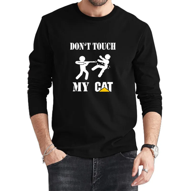 Классическая черная футболка с логотипом Don't Touch My Caterpillar новинка 2021 летняя