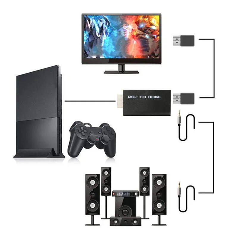 1PC 3.5mm Audio Output Supports For PS2 Display Modes For PS2 To HDMI-compatible 480i/480p/576i Audio Video Converter Adapter
1PC 3.5mm Audio Output Supports For PS2 Display Modes For PS2 To HDMI-compatible 480i/480p/576i Audio Video Converter Adapter