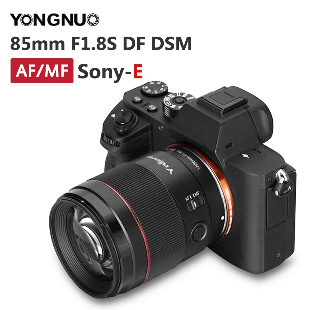 Yongnuo YN85mm F1.8S DF DSM E Mount Lens AF MF Large Aperture Camera Lens 85mm F1.8 For Sony Cameras A9 A7RII A7II A6600 A6500
Yongnuo YN85mm F1.8S DF DSM E Mount Lens AF MF Large Aperture Camera Lens 85mm F1.8 For Sony Cameras A9 A7RII A7II A6600 A6500