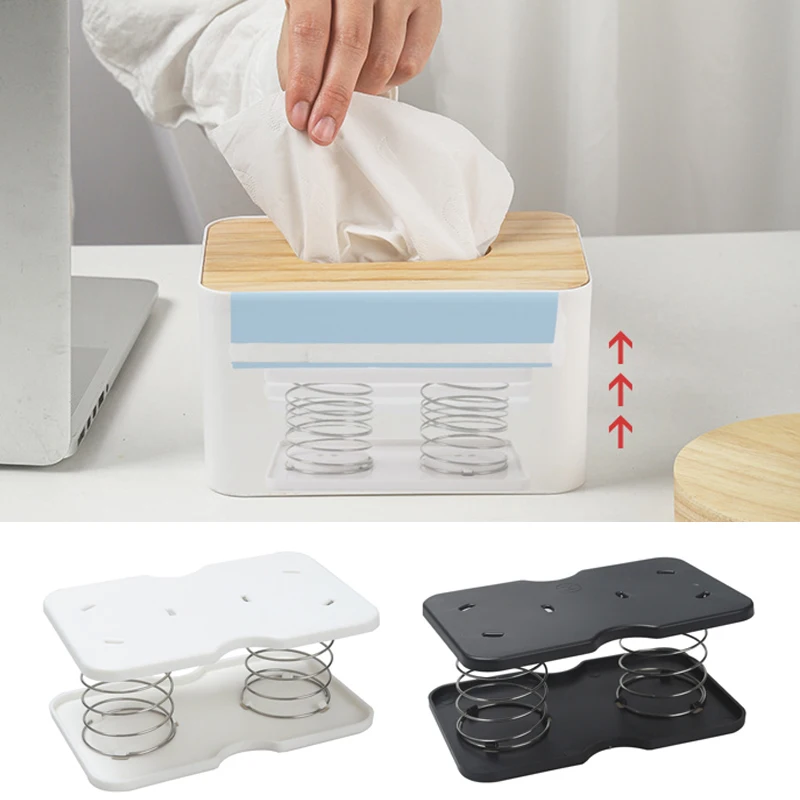 Creative Spring Holder For Tissue Box Automatic Lift Spring Loaded Tissue Box Tissue Spring Bracket Car Tissue Storage Box
Creative Spring Holder For Tissue Box Automatic Lift Spring Loaded Tissue Box Tissue Spring Bracket Car Tissue Storage Box
