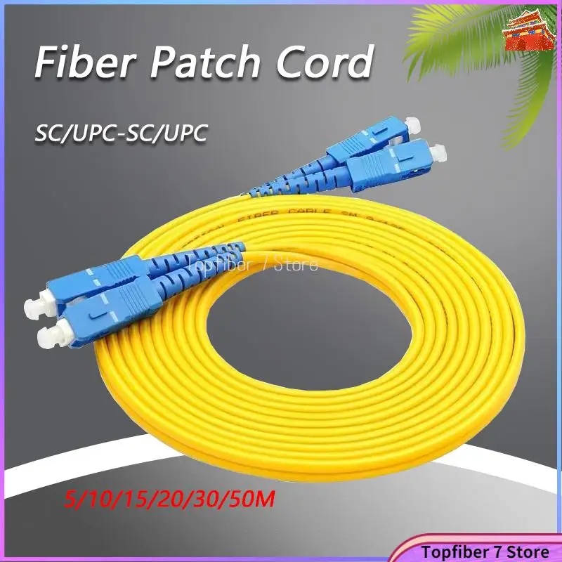 Free Shipping 5M 10M 15M-50 Meters SC/UPC-SC/UPC Fiber Patch Cord FTTH Fiber Cable Duplex Single Mode
Free Shipping 5M 10M 15M-50 Meters SC/UPC-SC/UPC Fiber Patch Cord FTTH Fiber Cable Duplex Single Mode