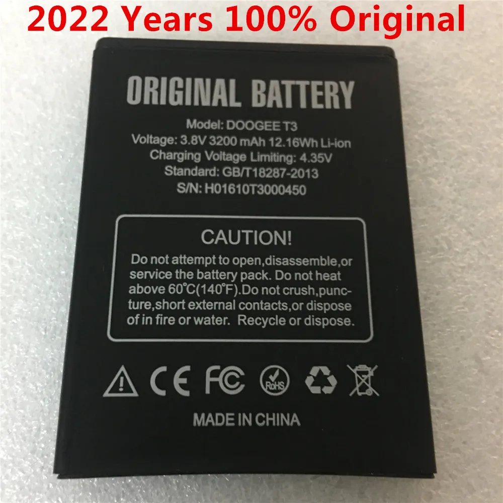 Doogee T3 Battery Large Capacity 3200mAh 100% Original New Replacement accessory accumulators For Doogee T3 Cell Phone
Doogee T3 Battery Large Capacity 3200mAh 100% Original New Replacement accessory accumulators For Doogee T3 Cell Phone