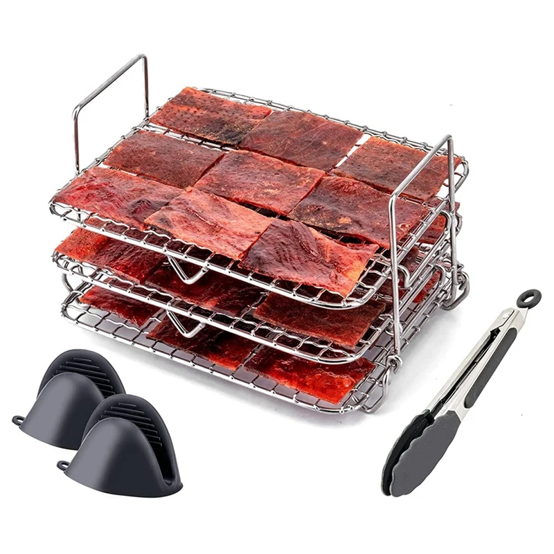 Air Fryer Rack,304 Stainless Steel Multi-Layer Dehydrator Rack Toast Rack Air Fryer Accessories For Ninjadz201 Air Fryer
Air Fryer Rack,304 Stainless Steel Multi-Layer Dehydrator Rack Toast Rack Air Fryer Accessories For Ninjadz201 Air Fryer