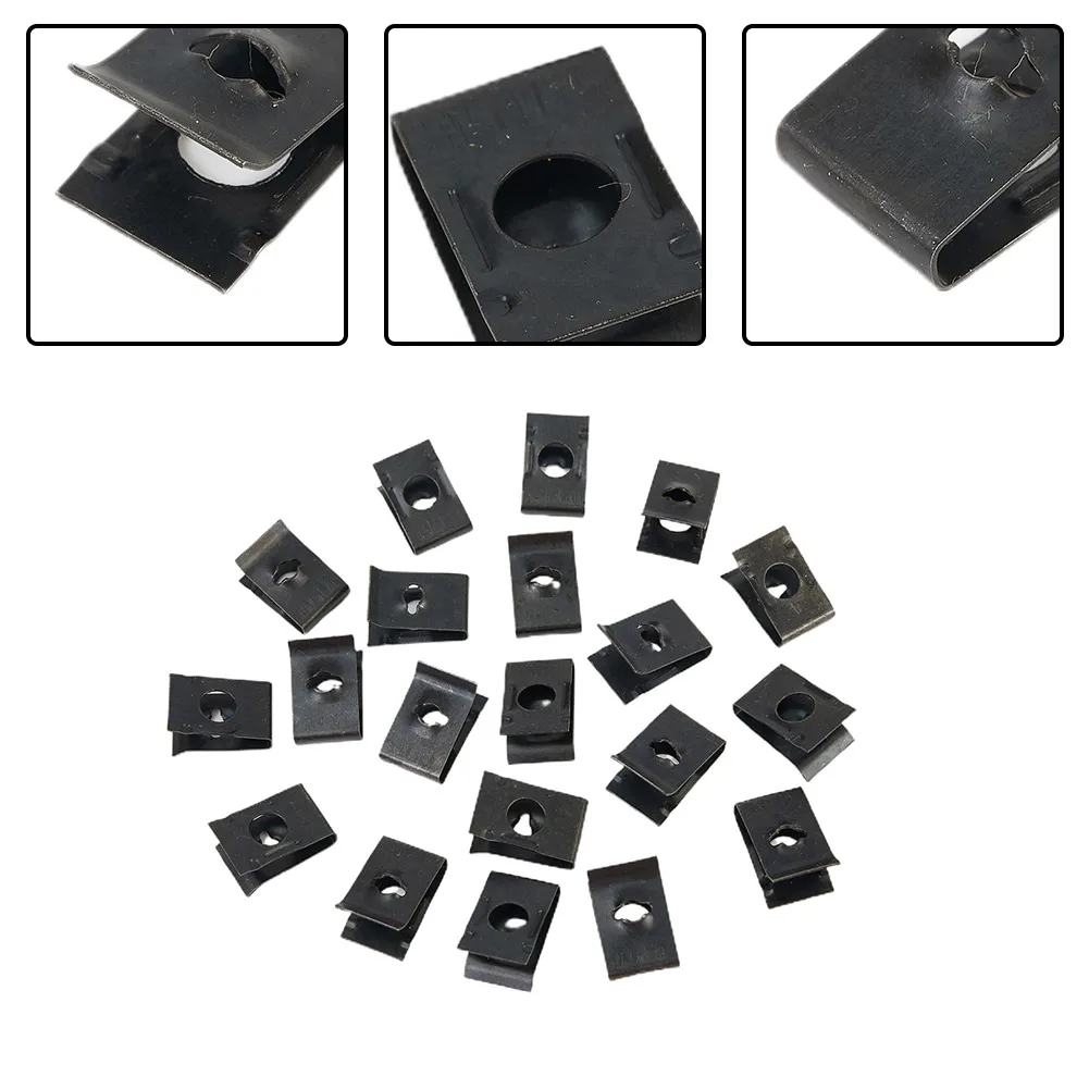 Trim Clips Motorcycles Panel Trucks U-Type 17mmx10.5mm 20 Pcs Bumper Fender Fastener Metal Durable High Quality
Trim Clips Motorcycles Panel Trucks U-Type 17mmx10.5mm 20 Pcs Bumper Fender Fastener Metal Durable High Quality