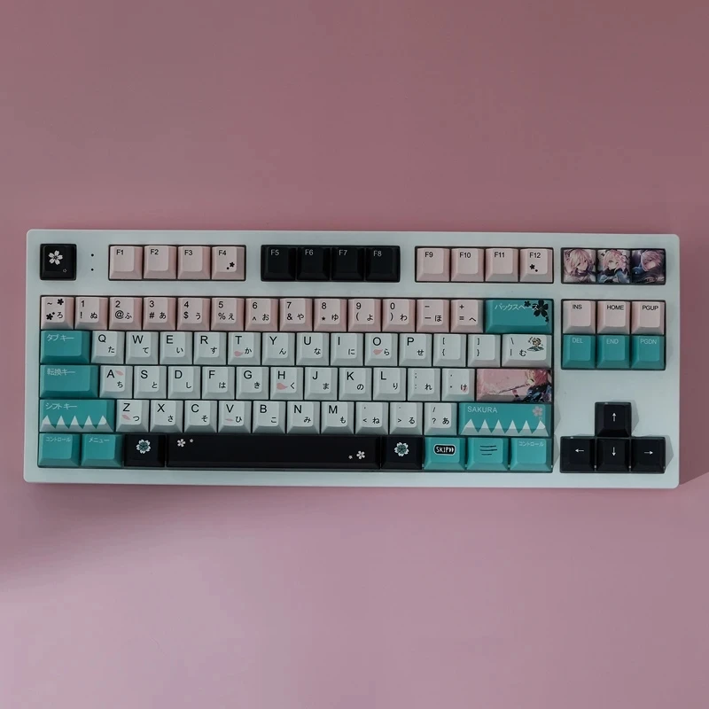 143 Keys/set Okita Souji Saber Keycaps PBT Dye Sublimation Key Caps Cherry Profile Anime Keycap For Fate Stay Night
143 Keys/set Okita Souji Saber Keycaps PBT Dye Sublimation Key Caps Cherry Profile Anime Keycap For Fate Stay Night