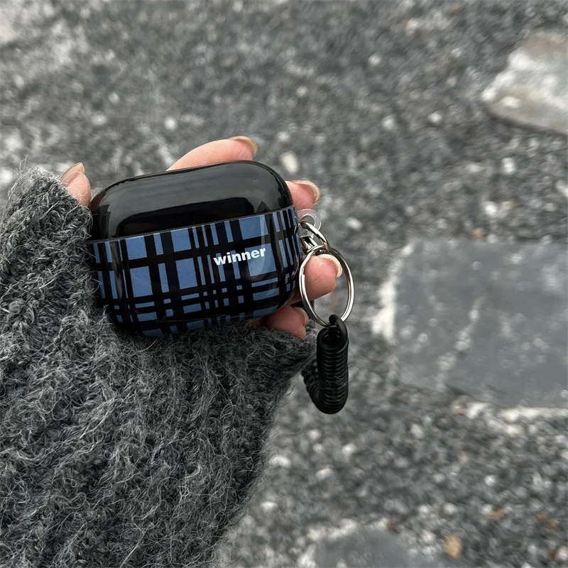 Blue checkered black For Apple AirPods 1 2 pro Bluetooth Headphone Cover 3rd Generation Silicone Soft Cover Protective Case
Blue checkered black For Apple AirPods 1 2 pro Bluetooth Headphone Cover 3rd Generation Silicone Soft Cover Protective Case