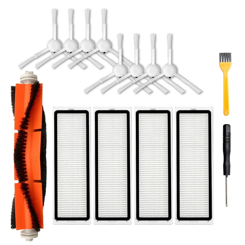 Replacement Parts Main Brush Side Brush HEPA Filter Compatible For Dreame F9 Robot Vacuum Cleaner Accessories
Replacement Parts Main Brush Side Brush HEPA Filter Compatible For Dreame F9 Robot Vacuum Cleaner Accessories