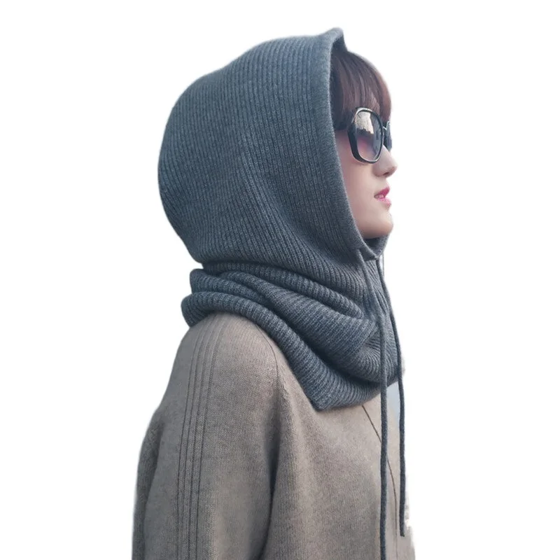 Women Cashmere Wool Hats Bib One Female Winter Thick Knitted Skullies Version Cap Earmuffs Collar Soft Warm Beanies Hooded Scarf
Women Cashmere Wool Hats Bib One Female Winter Thick Knitted Skullies Version Cap Earmuffs Collar Soft Warm Beanies Hooded Scarf
