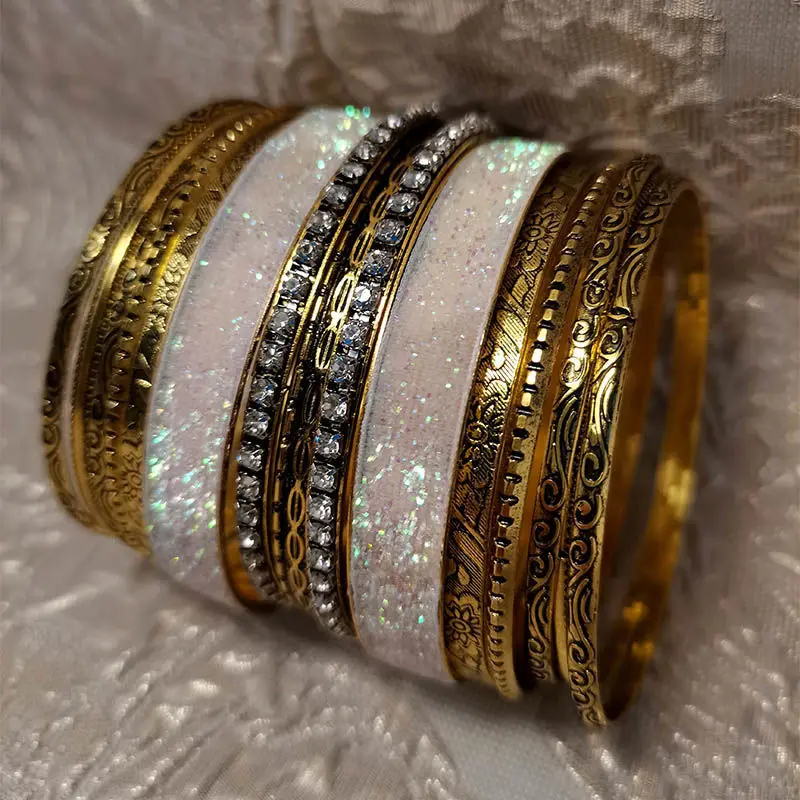Bohemia 15Pcs/sets Punk Gold Color Bracelets for Women Trendy Alloy Metal Bangle Kit Jewelry Belly Dance Accessories
Bohemia 15Pcs/sets Punk Gold Color Bracelets for Women Trendy Alloy Metal Bangle Kit Jewelry Belly Dance Accessories