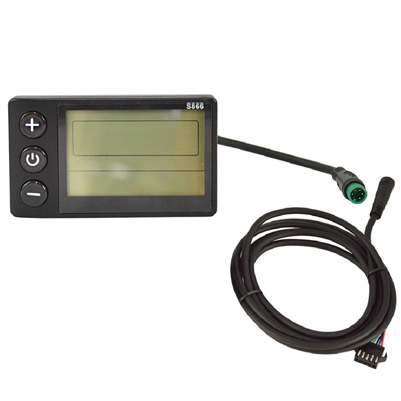 S866 Electric Bike LCD Display Electric Scooter Display Meter Control Panel With Waterproof Plug And Waterproof Line
S866 Electric Bike LCD Display Electric Scooter Display Meter Control Panel With Waterproof Plug And Waterproof Line