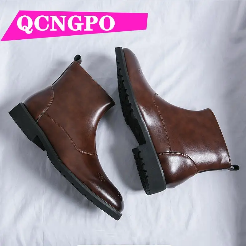 Zip boots leather boots ankle boots vintage boots short boots business boots casual boots retro boots Medium Cut
Zip boots leather boots ankle boots vintage boots short boots business boots casual boots retro boots Medium Cut