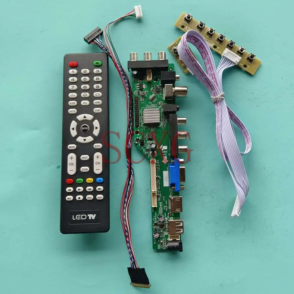 For BT156GW02 V.0 LCD Controller Board DIY Kit 15.6" 40 Pin LVDS 1366 768 Digital Signal DVB VGA AV USB HDMI-Compatible Monitor
For BT156GW02 V.0 LCD Controller Board DIY Kit 15.6" 40 Pin LVDS 1366 768 Digital Signal DVB VGA AV USB HDMI-Compatible Monitor