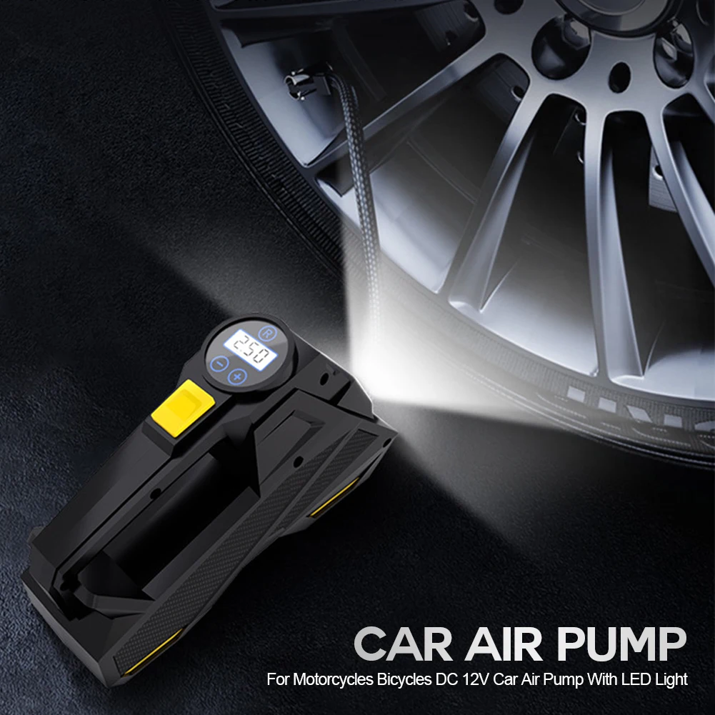 150Psi Car Digital Tire Inflator Portable Car Air Compressor Pump For Motorcycles Bicycles DC 12V Car Air Pump With LED Light
150Psi Car Digital Tire Inflator Portable Car Air Compressor Pump For Motorcycles Bicycles DC 12V Car Air Pump With LED Light