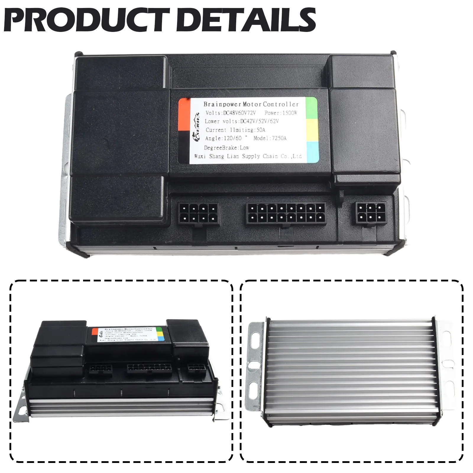 48V-72V Electric Bike Sine Wave Split Intelligent Motor Speed Controller 1500W 50A For E-Bike Replacement Controller Accessories
48V-72V Electric Bike Sine Wave Split Intelligent Motor Speed Controller 1500W 50A For E-Bike Replacement Controller Accessories