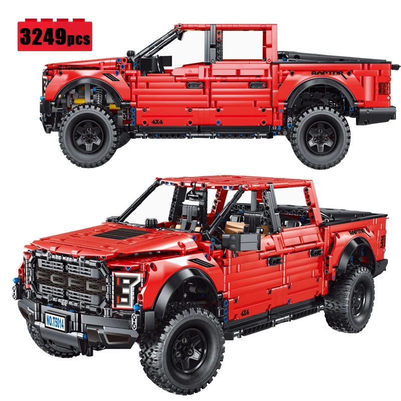 Creative Expert Ford Raptors F-150 Pick-Up Truck Car Model off-road climb Technical Car Building Block Toys Kids Boy Gifts
Creative Expert Ford Raptors F-150 Pick-Up Truck Car Model off-road climb Technical Car Building Block Toys Kids Boy Gifts