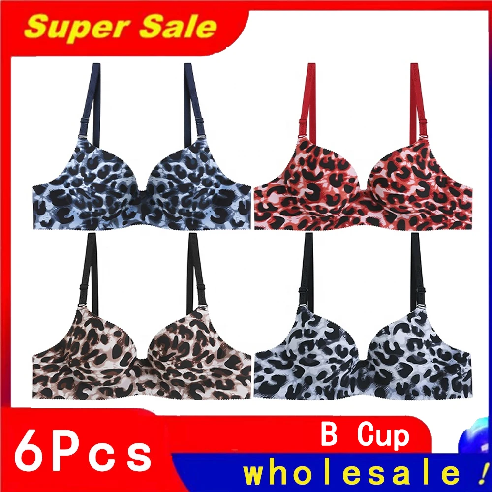 BINNYS Wholesale 6Pcs B Cup 3/4 Cup Top Women Underwear Brief Sets Fashionable Pushup Bra Women Seamless Bra
BINNYS Wholesale 6Pcs B Cup 3/4 Cup Top Women Underwear Brief Sets Fashionable Pushup Bra Women Seamless Bra