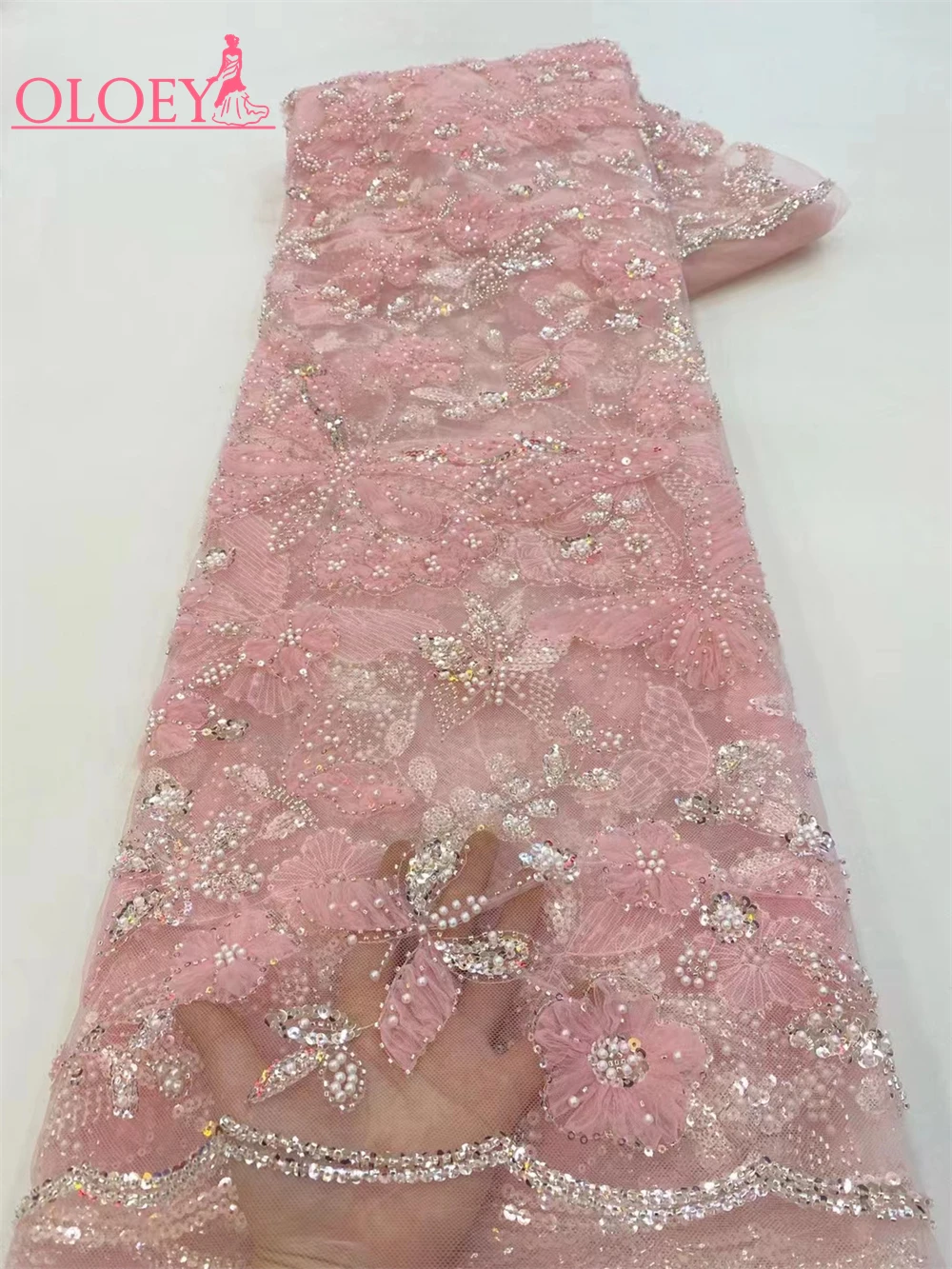 Fashion French Mesh Floral Embroidery Beaded Lace Fabric With Sequins African Nigerian Butterfly Shaped Fabric For Wedding Dress
Fashion French Mesh Floral Embroidery Beaded Lace Fabric With Sequins African Nigerian Butterfly Shaped Fabric For Wedding Dress