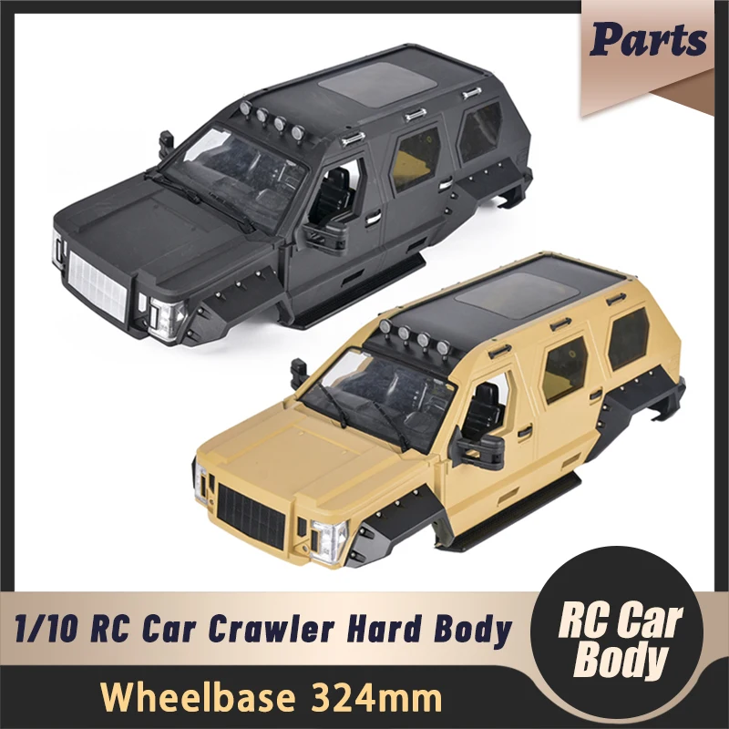 1/10 RC Model Car Off-road Crawler Retrofit Accessories Hard Car Shell Body with Interior Wheelbase 324mm
1/10 RC Model Car Off-road Crawler Retrofit Accessories Hard Car Shell Body with Interior Wheelbase 324mm