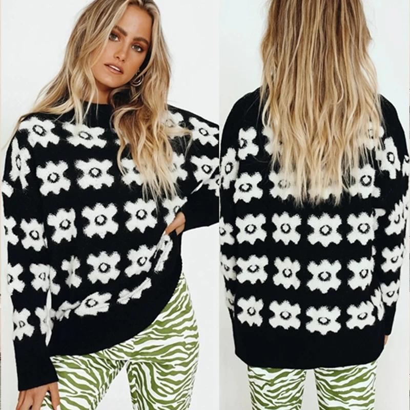 Women Floral Print Knitted Sweater Pullover 2022 Autumn Winter Female Retro Casual O Neck Long Sleeve Tops Jumper
Women Floral Print Knitted Sweater Pullover 2022 Autumn Winter Female Retro Casual O Neck Long Sleeve Tops Jumper