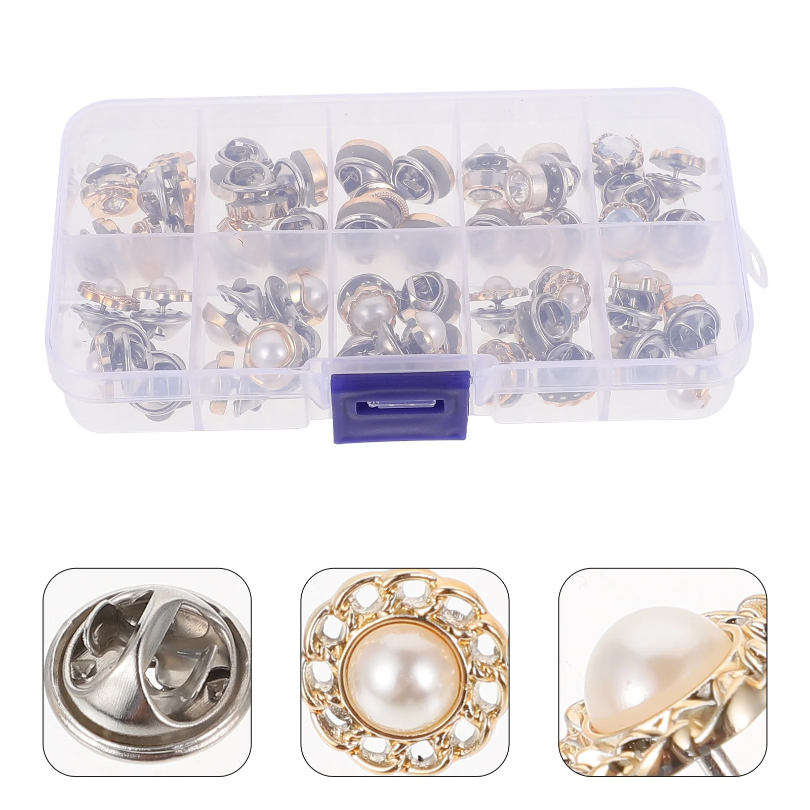 Pin Brooch Buttons Pearl Button Safety Women Shirtclothes Pinback Accessory Sewbuckle Lapel Personalized Decorative Scarf Shawl
Pin Brooch Buttons Pearl Button Safety Women Shirtclothes Pinback Accessory Sewbuckle Lapel Personalized Decorative Scarf Shawl