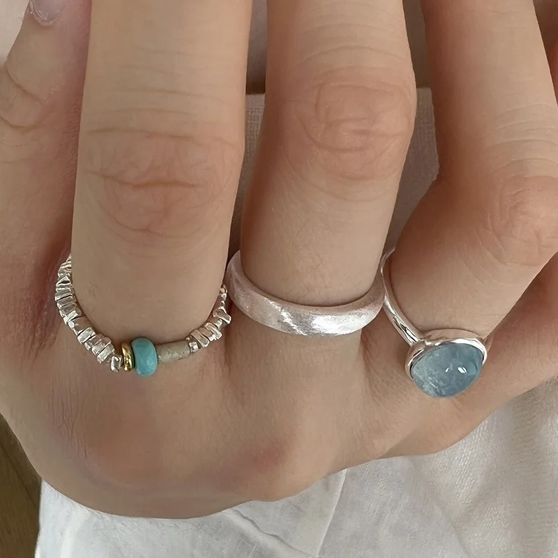 Fashionable Minimalist Personalized and High-end Frosted Plain Ring Blue Zircon Adjustable Opening Women's Ring Jewelry
Fashionable Minimalist Personalized and High-end Frosted Plain Ring Blue Zircon Adjustable Opening Women's Ring Jewelry
