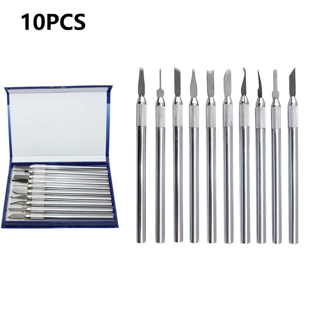 10Pcs Precision Cut Kit Sculpture Blade Paper Pottery Clay Modeling Tool DIY Hand Carved Blade With Tool Box Wax Carving Cutter
10Pcs Precision Cut Kit Sculpture Blade Paper Pottery Clay Modeling Tool DIY Hand Carved Blade With Tool Box Wax Carving Cutter