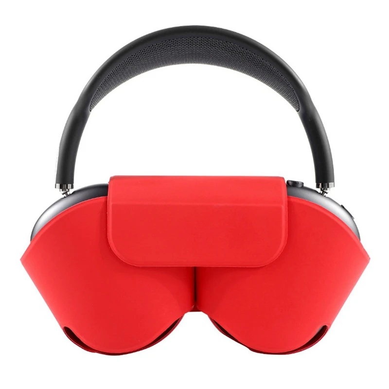 Для AirPods макс. гарнитура Высококачественная удобная ПУ силиконовая сумка для наушников с защитой от царапин, красная 
Для AirPods макс. гарнитура Высококачественная удобная ПУ силиконовая сумка для наушников с защитой от царапин, красная