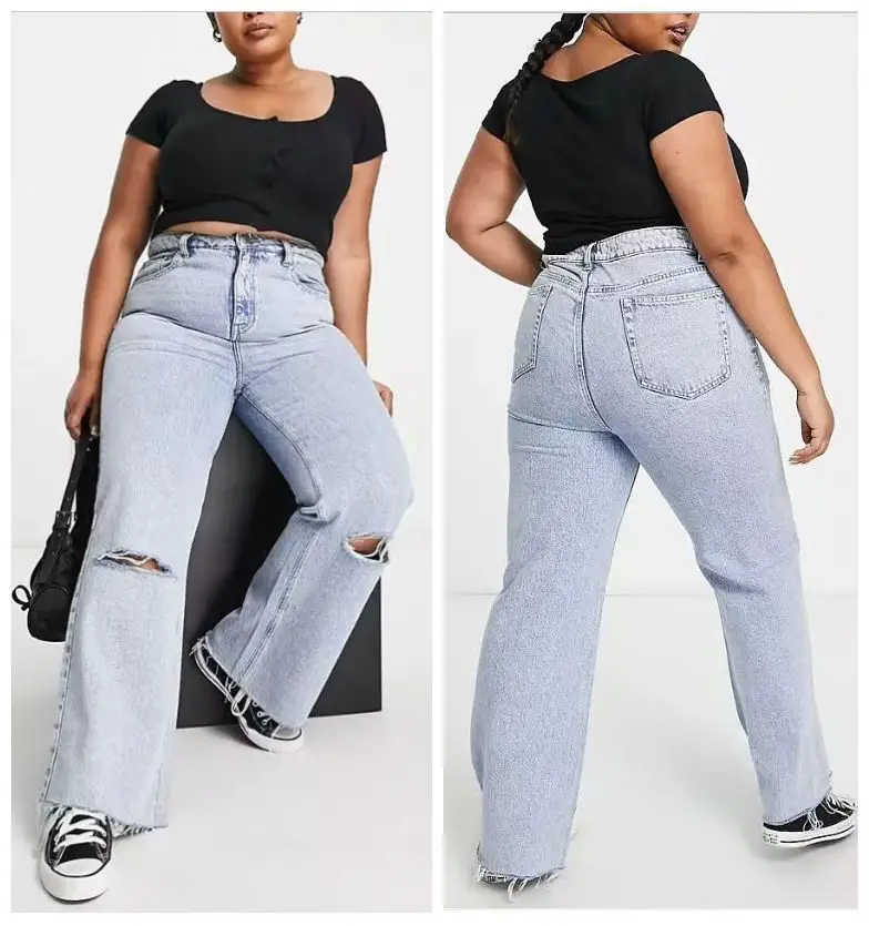 Ripped loose jeans 2022 new women's casual straight pants trendsetter stretchless casual pants
Ripped loose jeans 2022 new women's casual straight pants trendsetter stretchless casual pants