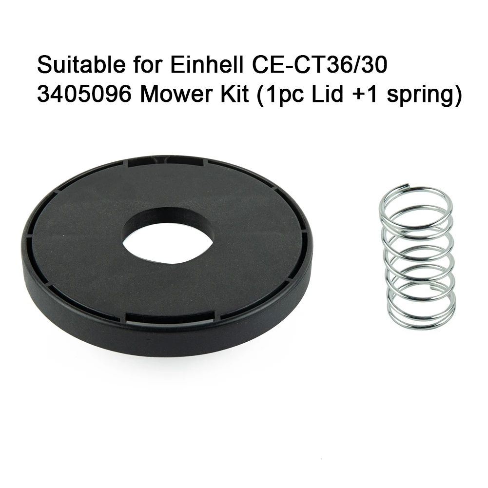Lawn Mower Spool Cap+Spring For Einhell CE-CT36/30 3405096 Brushcutter Fuel Tank Cover Replacement Cordless Grass Trimmer Blade
Lawn Mower Spool Cap+Spring For Einhell CE-CT36/30 3405096 Brushcutter Fuel Tank Cover Replacement Cordless Grass Trimmer Blade