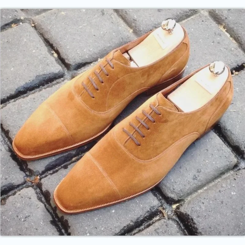 Oxford Shoes Men Shoes Faux Suede Ankle Brown Classic Casual Business Banquet Party Three Lace Up Gentleman Dress Shoes KB623
Oxford Shoes Men Shoes Faux Suede Ankle Brown Classic Casual Business Banquet Party Three Lace Up Gentleman Dress Shoes KB623