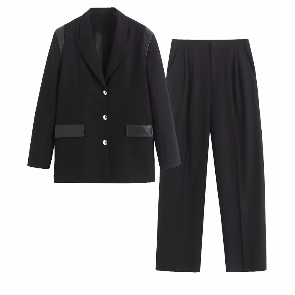 PB&ZA Women's Blazer Suits Casual Vintage Long Sleeve Blazer Loose Spliced Coat Solid Chic Jacket Stylish Female Clothing2226535
PB&ZA Women's Blazer Suits Casual Vintage Long Sleeve Blazer Loose Spliced Coat Solid Chic Jacket Stylish Female Clothing2226535
