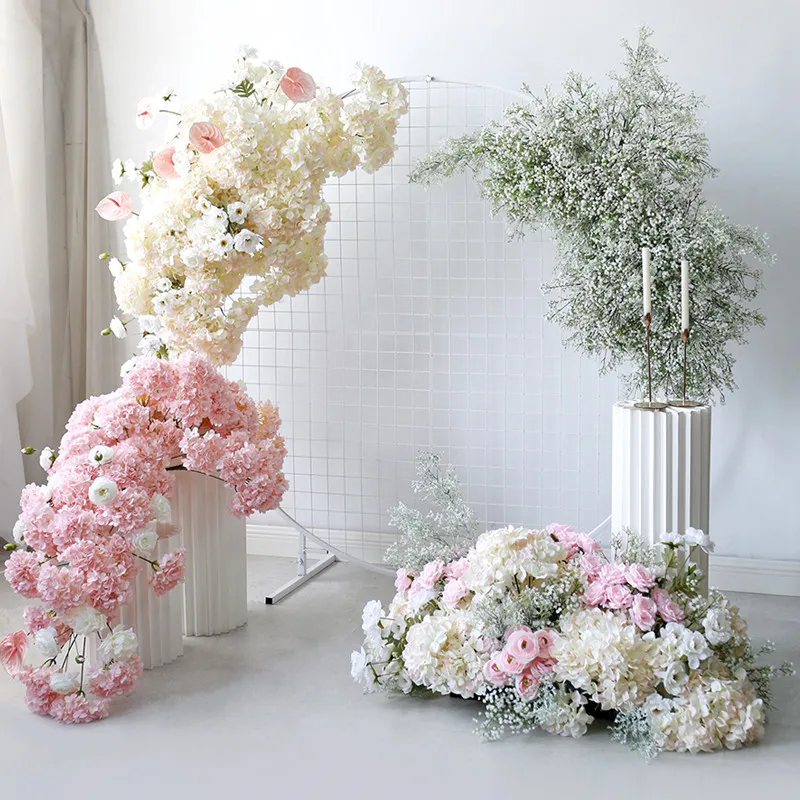 White Pink Baby Breath Artificial Flower Row Wedding Arch Decoration Big Hydrangea Hanging Flower Arrangement Party
White Pink Baby Breath Artificial Flower Row Wedding Arch Decoration Big Hydrangea Hanging Flower Arrangement Party