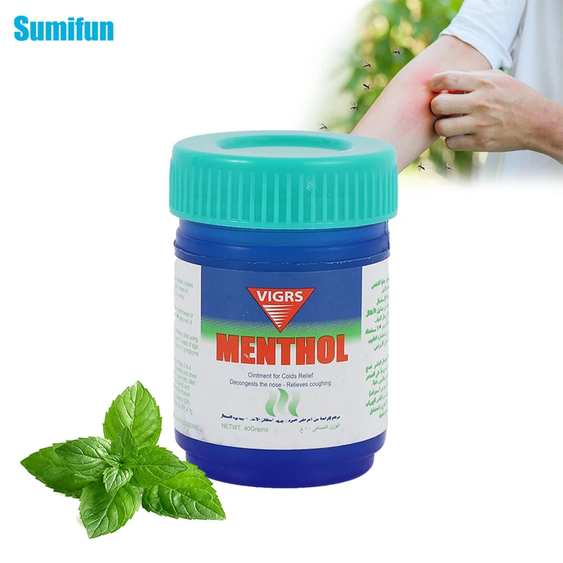 

40g Thailand Best-selling Blue Bottle Cooling Cream Refreshing Relieve Heat Prevent Mosquito Bites Dizziness Cold Care Ointment