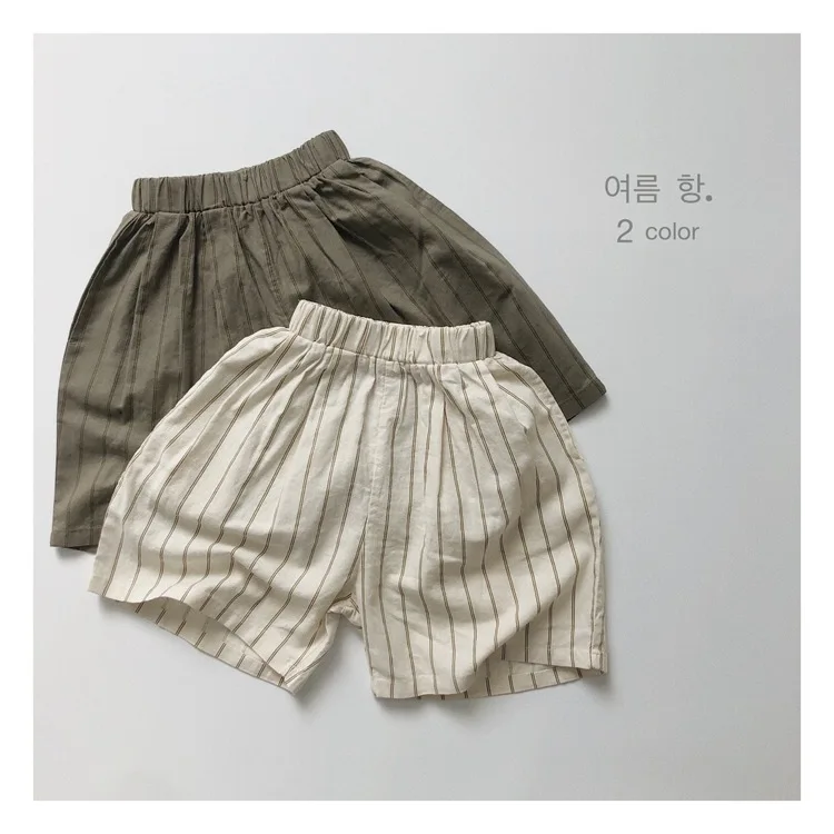 2022 Baby Girls Cotton Linen Shorta Thin Children Boys Striped Shorts Toddler Unisex Loose Casual Knee Length Pants Kid Outfits
2022 Baby Girls Cotton Linen Shorta Thin Children Boys Striped Shorts Toddler Unisex Loose Casual Knee Length Pants Kid Outfits