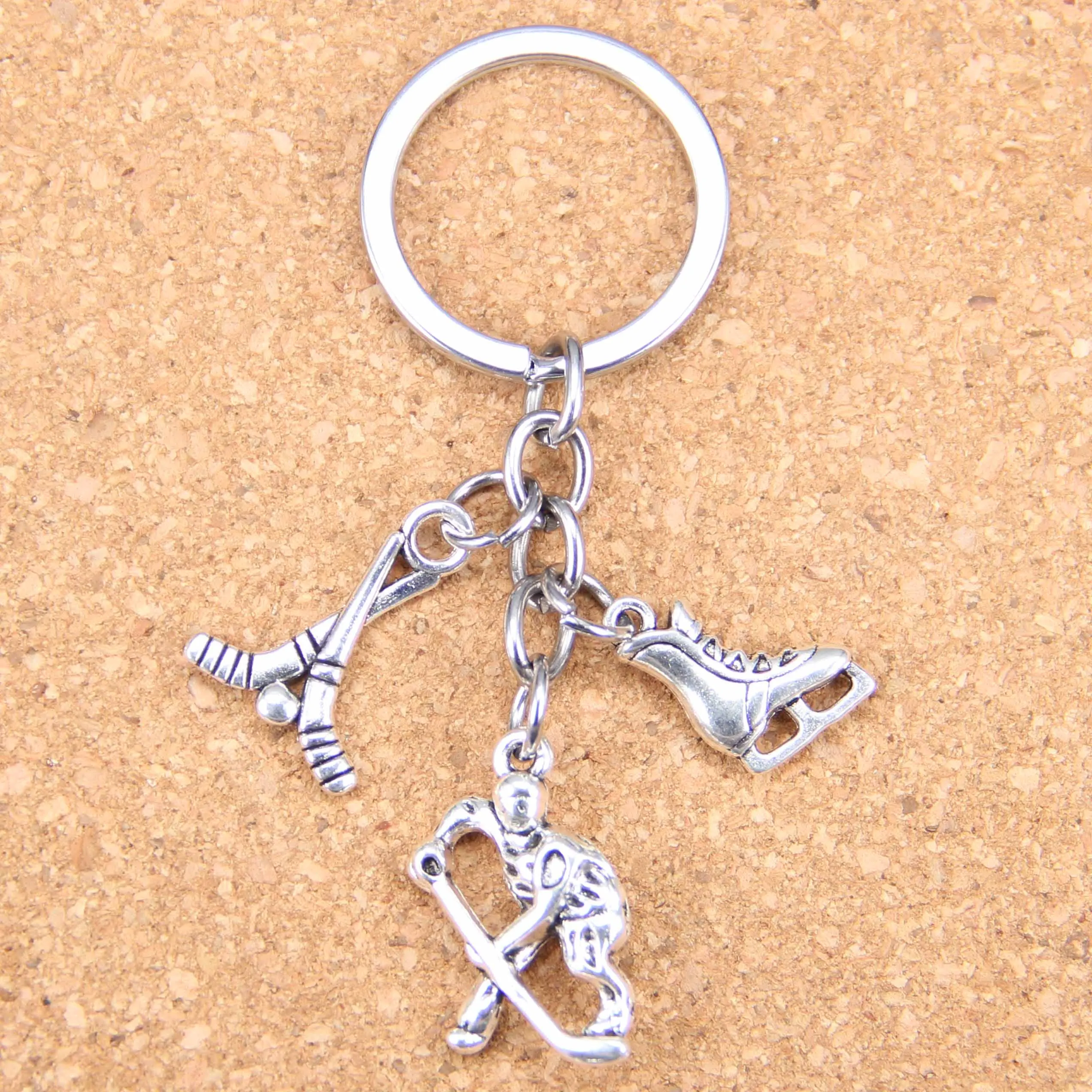 DIY Keychain hockey player sporter ice skates shoes and hockey club Pendants Men Jewelry Car Key Chain Souvenir For Gift
DIY Keychain hockey player sporter ice skates shoes and hockey club Pendants Men Jewelry Car Key Chain Souvenir For Gift