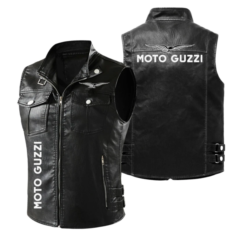 2023 Spring Autumn Men's MOTO GUZZI Truck Logo Sleeveless Vest Fashion Motorcycle Zipper Jacket Coat Warm Leather Men's Vest
2023 Spring Autumn Men's MOTO GUZZI Truck Logo Sleeveless Vest Fashion Motorcycle Zipper Jacket Coat Warm Leather Men's Vest